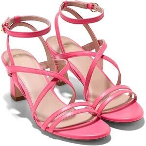 NWT Cole Haan Women's Addie Strappy Sandals Leather,Camelia Rose-Size 8